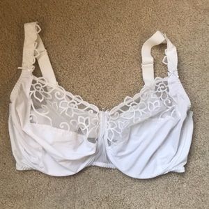 Empreinte white lace bra